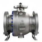 API 6D ANSI CLASS300 CE NACE MR0175 DN300 CF8/CF8M Stainless Steel 2PC Flanged Trunnion Mounted Ball Valve