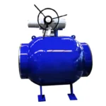 Fully Welded Ball Valves Electric Worm Gear Wcb Carbon Steel Regulating Control  Class300lb 40"