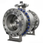 API 6D ANSI CLASS300 CE NACE MR0175 DN300 CF8/CF8M Stainless Steel 2PC Flanged Trunnion Mounted Ball Valve - Image 3
