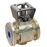 2" CLASS150 Forged 3-Piece Flange Aluminum Bronze Pneumatic/Electric Ball Valve - Image 4