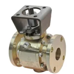 2" CLASS150 Forged 3-Piece Flange Aluminum Bronze Pneumatic/Electric Ball Valve - Image 3