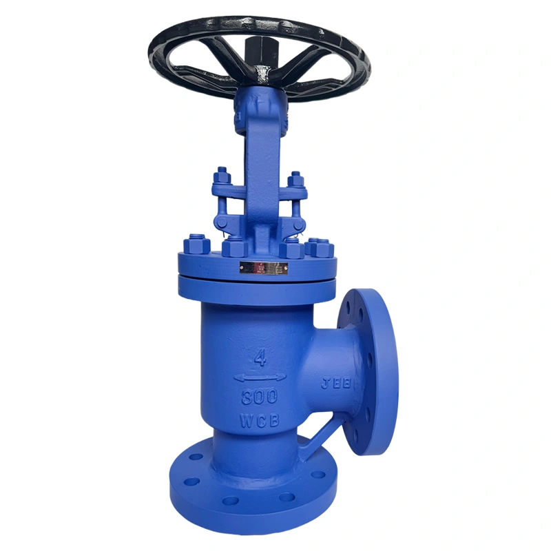 ANGLE GLOBE VALVE Angle Globe Valve 90 Degree Angle Pattern Industrial Globe Valve - Image 1