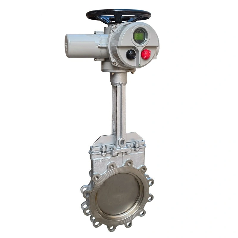knife gate valve Electric Knife Gate Valve Flanged for Industrial Slurry and Sewage Pipeline System - Image 1